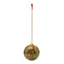 Papier-m&acirc;ch&eacute; gold Chinar bauble